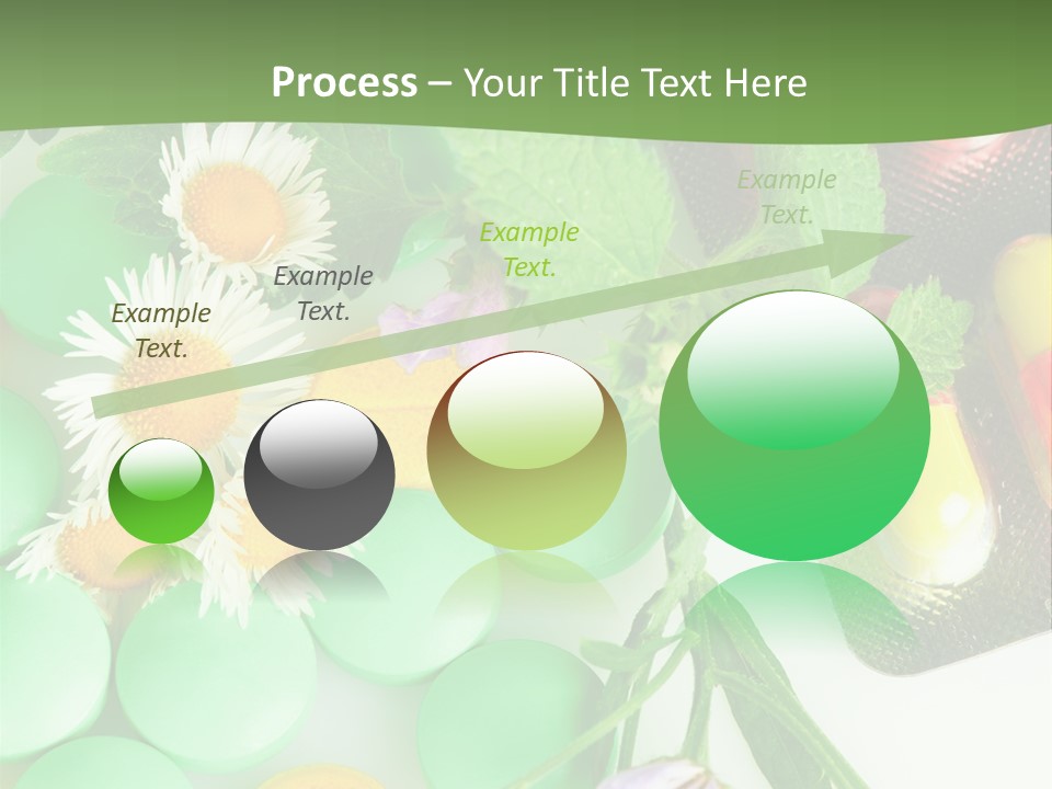 Pills And Flowers Powerpoint Template PowerPoint Template