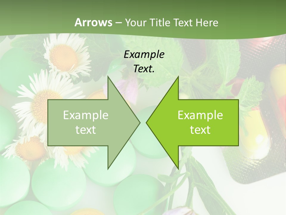 Pills And Flowers Powerpoint Template PowerPoint Template