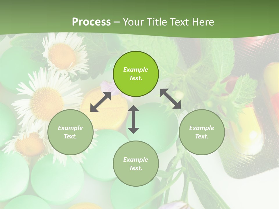 Pills And Flowers Powerpoint Template PowerPoint Template