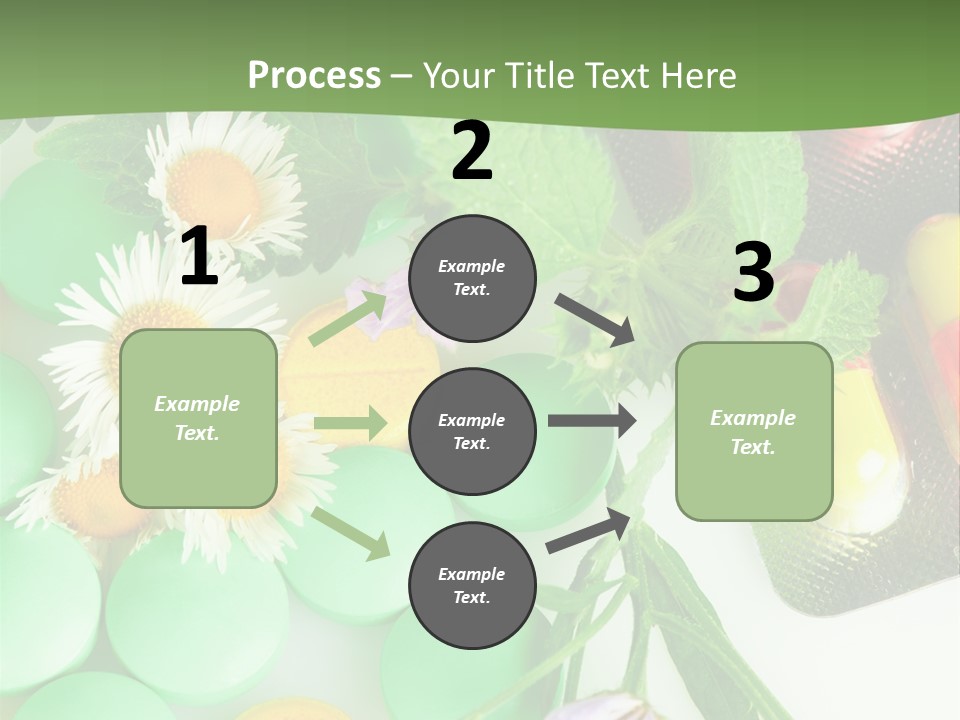 Pills And Flowers Powerpoint Template PowerPoint Template