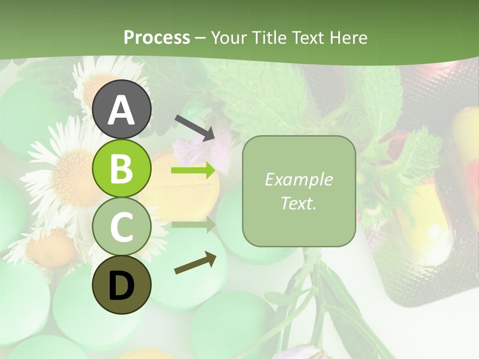 Pills And Flowers Powerpoint Template PowerPoint Template
