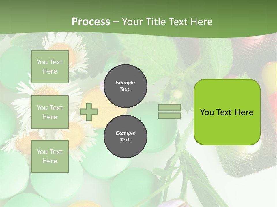 Pills And Flowers Powerpoint Template PowerPoint Template