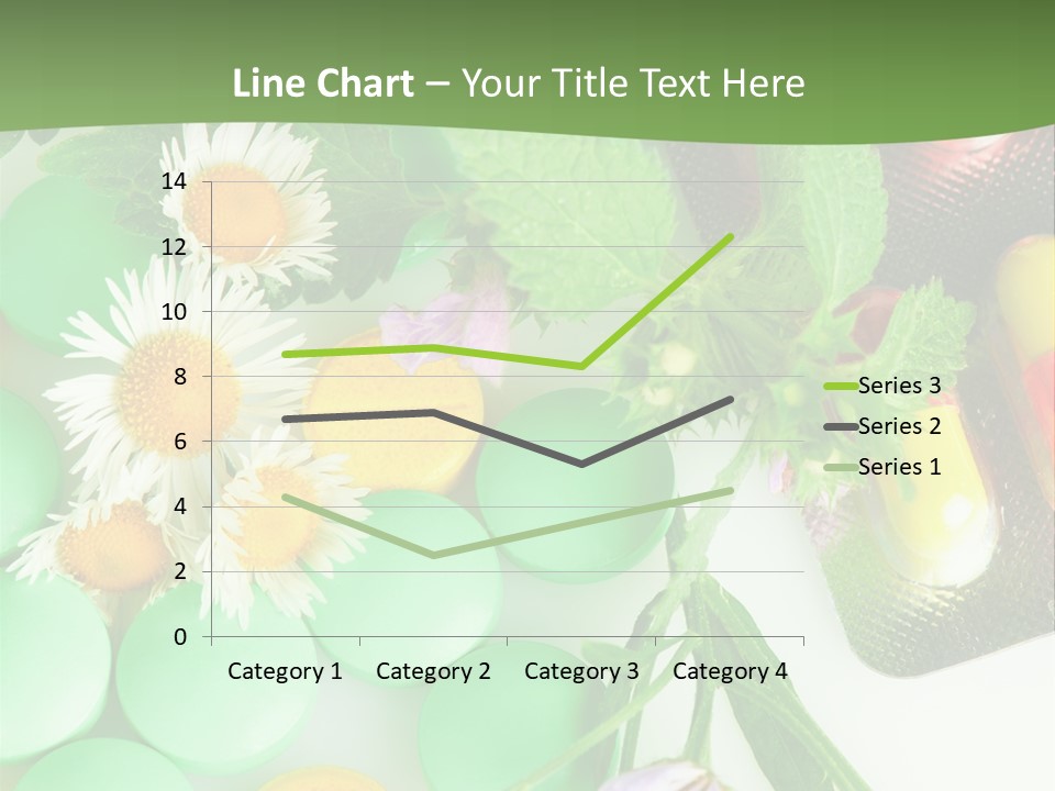 Pills And Flowers Powerpoint Template PowerPoint Template