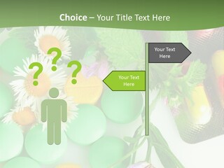 Pills And Flowers Powerpoint Template PowerPoint Template