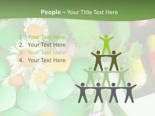 Pills And Flowers Powerpoint Template PowerPoint Template