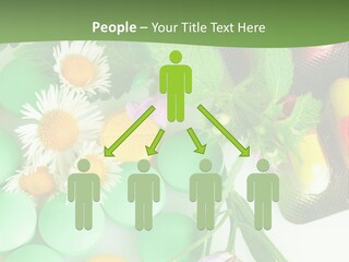 Pills And Flowers Powerpoint Template PowerPoint Template