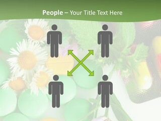 Pills And Flowers Powerpoint Template PowerPoint Template