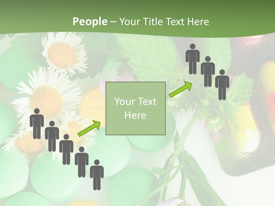 Pills And Flowers Powerpoint Template PowerPoint Template