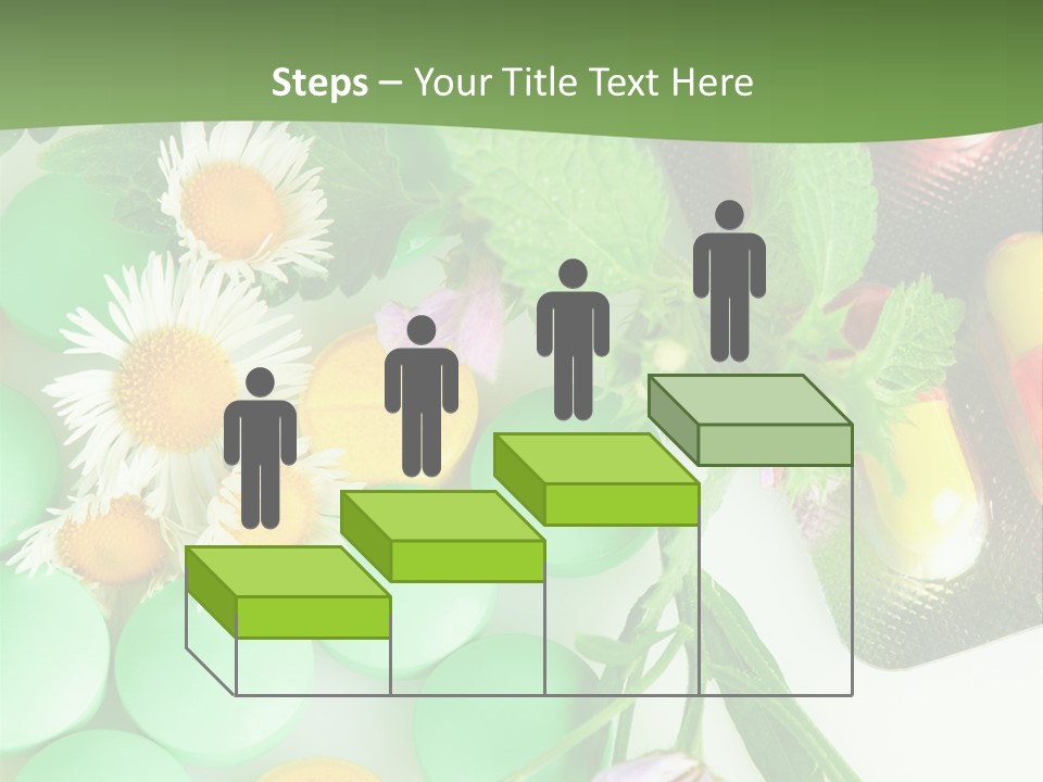 Pills And Flowers Powerpoint Template PowerPoint Template