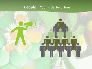 Pills And Flowers Powerpoint Template PowerPoint Template