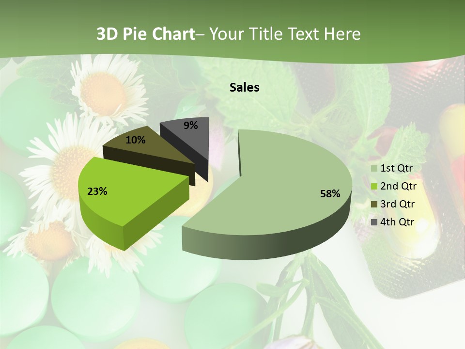 Pills And Flowers Powerpoint Template PowerPoint Template