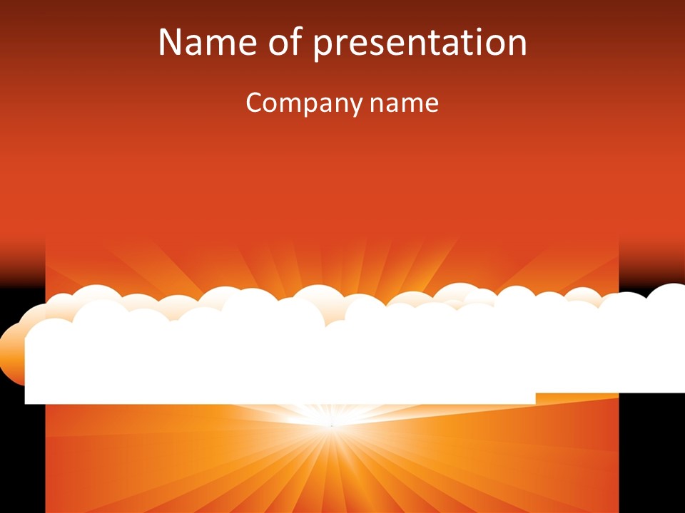 Sunshine Light Retro PowerPoint Template