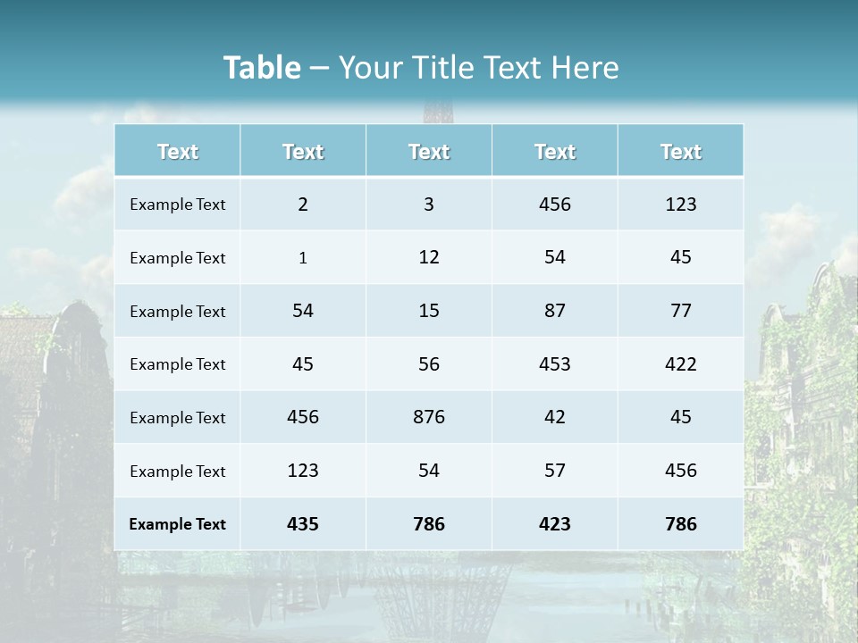 Close Ruin Climatic PowerPoint Template