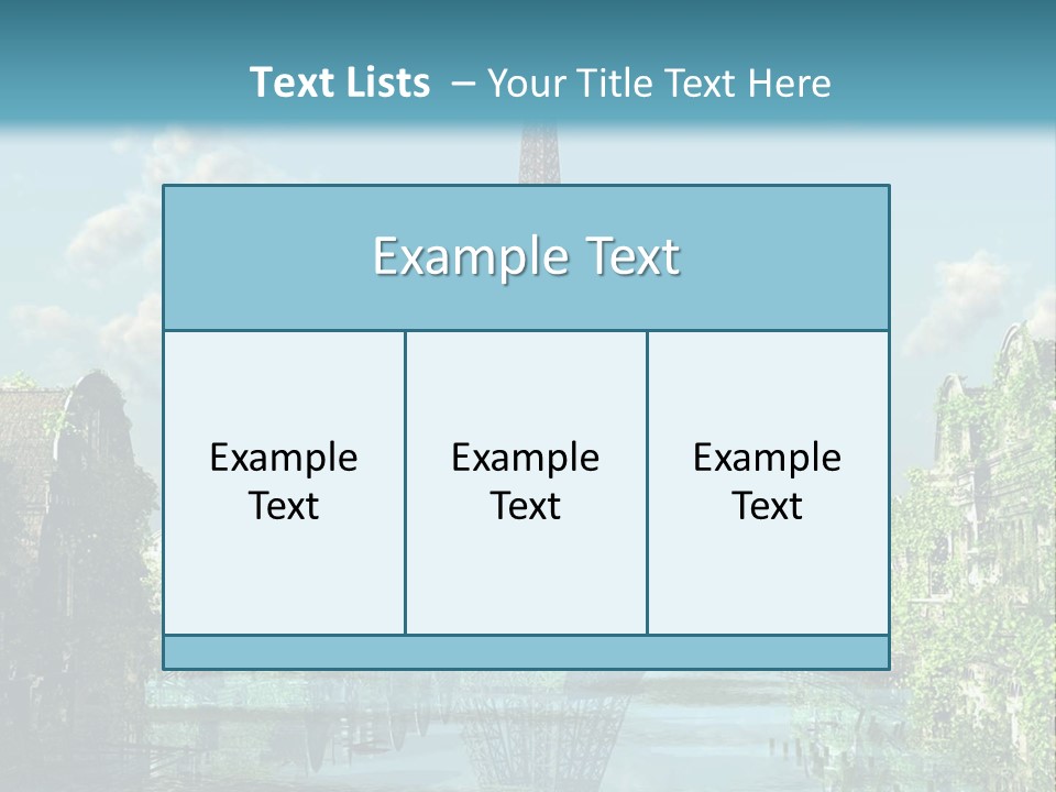 Close Ruin Climatic PowerPoint Template
