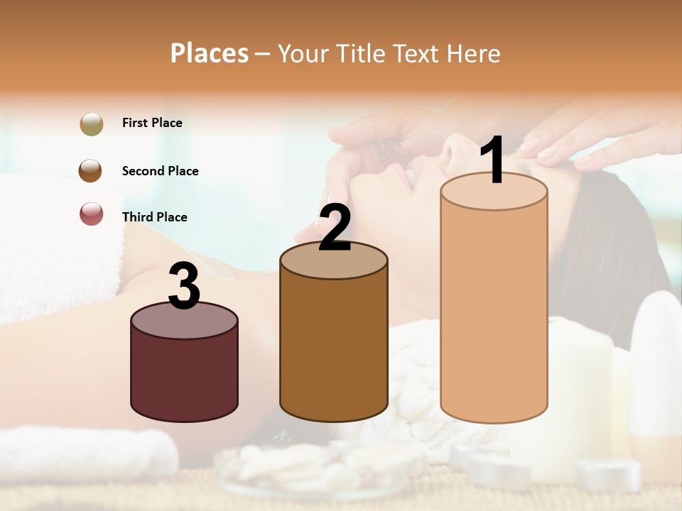 A Woman Getting A Facial Massage At A Spa PowerPoint Template