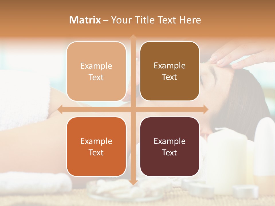 A Woman Getting A Facial Massage At A Spa PowerPoint Template