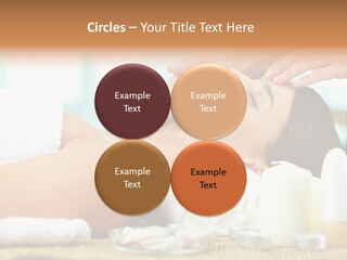 A Woman Getting A Facial Massage At A Spa PowerPoint Template