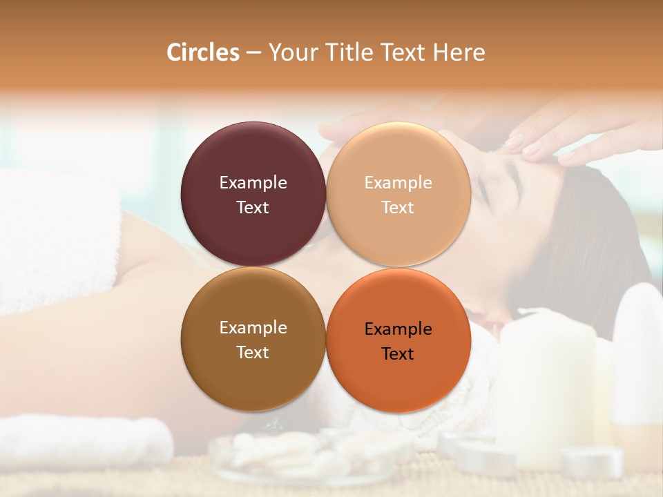 A Woman Getting A Facial Massage At A Spa PowerPoint Template