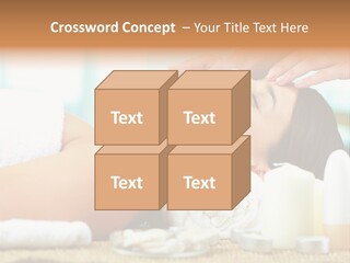 A Woman Getting A Facial Massage At A Spa PowerPoint Template