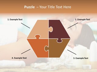 A Woman Getting A Facial Massage At A Spa PowerPoint Template