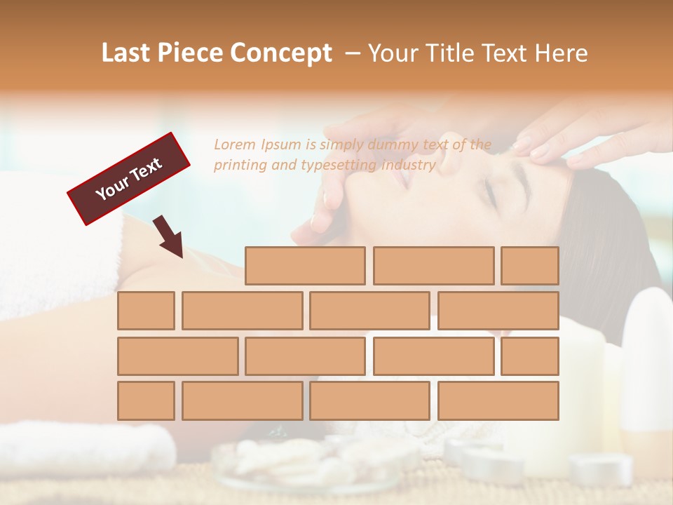 A Woman Getting A Facial Massage At A Spa PowerPoint Template