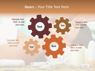 A Woman Getting A Facial Massage At A Spa PowerPoint Template