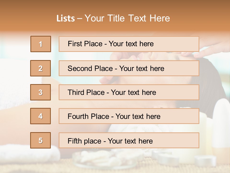 A Woman Getting A Facial Massage At A Spa PowerPoint Template