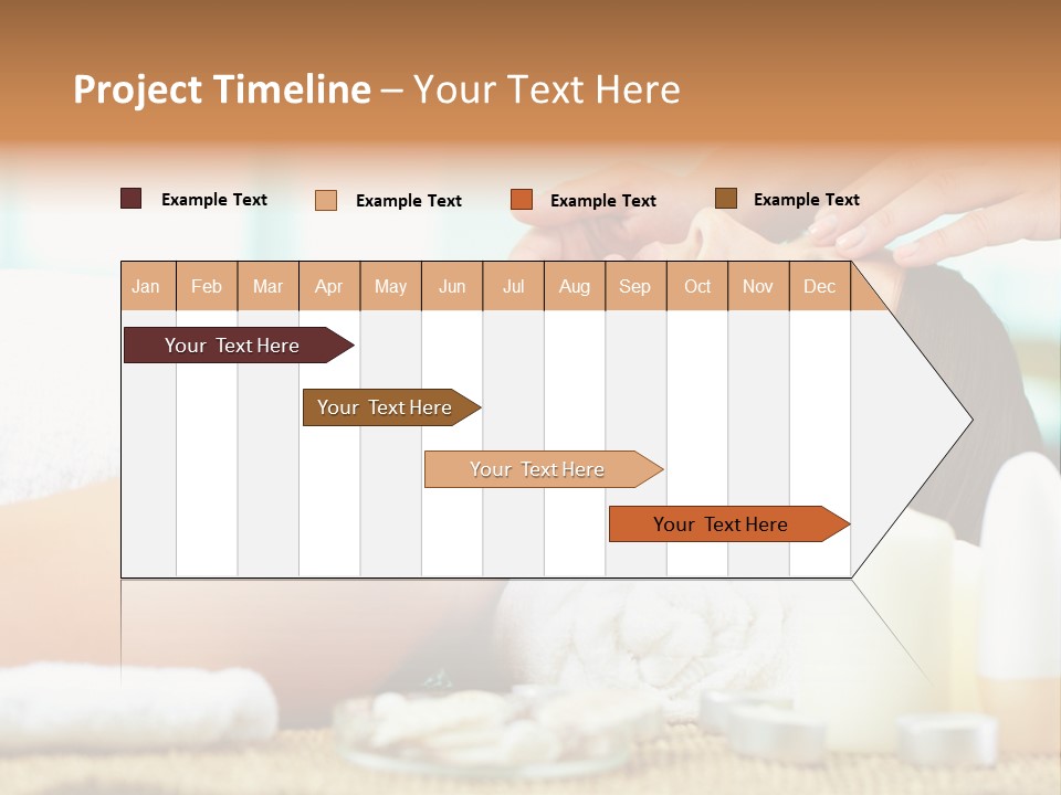 A Woman Getting A Facial Massage At A Spa PowerPoint Template
