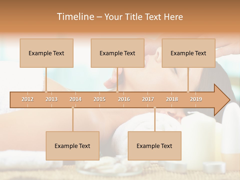 A Woman Getting A Facial Massage At A Spa PowerPoint Template