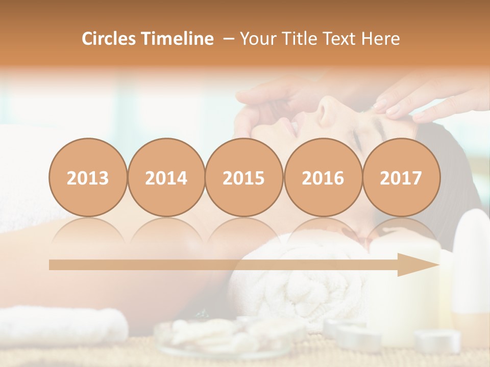 A Woman Getting A Facial Massage At A Spa PowerPoint Template