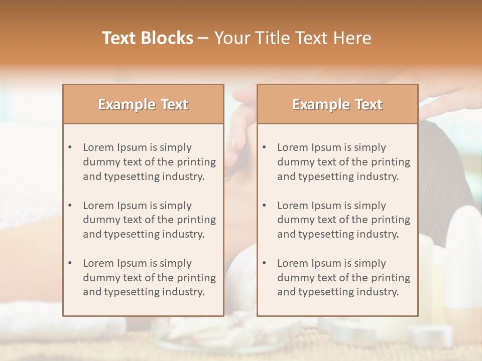 A Woman Getting A Facial Massage At A Spa PowerPoint Template