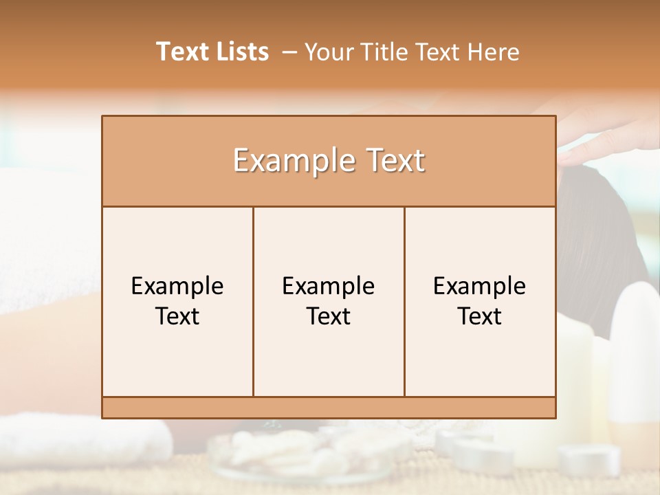 A Woman Getting A Facial Massage At A Spa PowerPoint Template