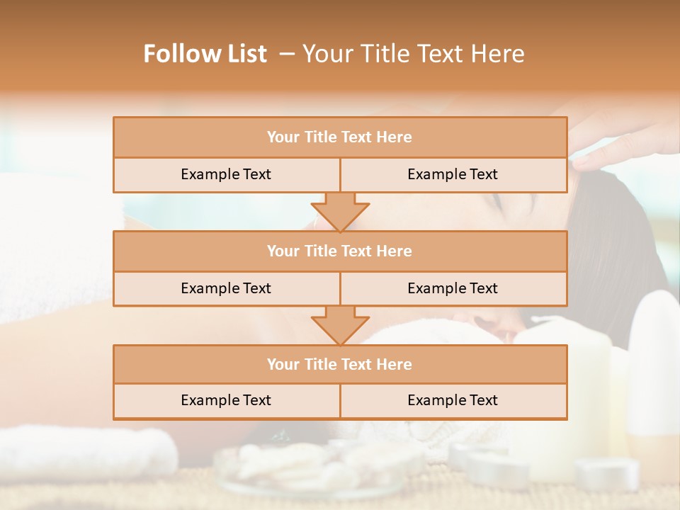 A Woman Getting A Facial Massage At A Spa PowerPoint Template