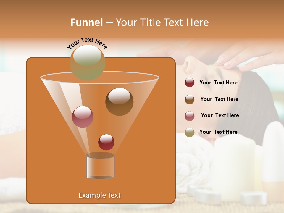 A Woman Getting A Facial Massage At A Spa PowerPoint Template