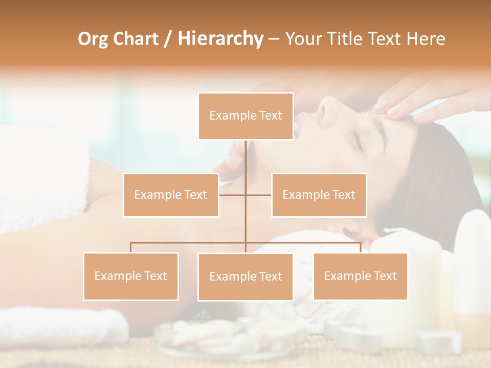 A Woman Getting A Facial Massage At A Spa PowerPoint Template