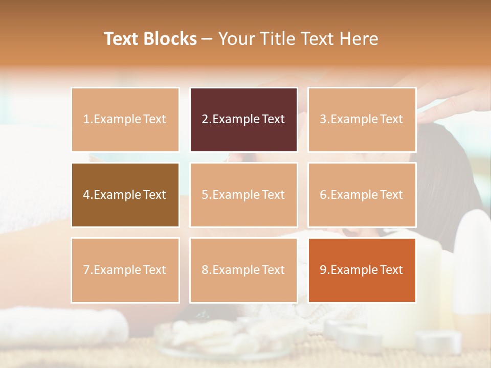 A Woman Getting A Facial Massage At A Spa PowerPoint Template