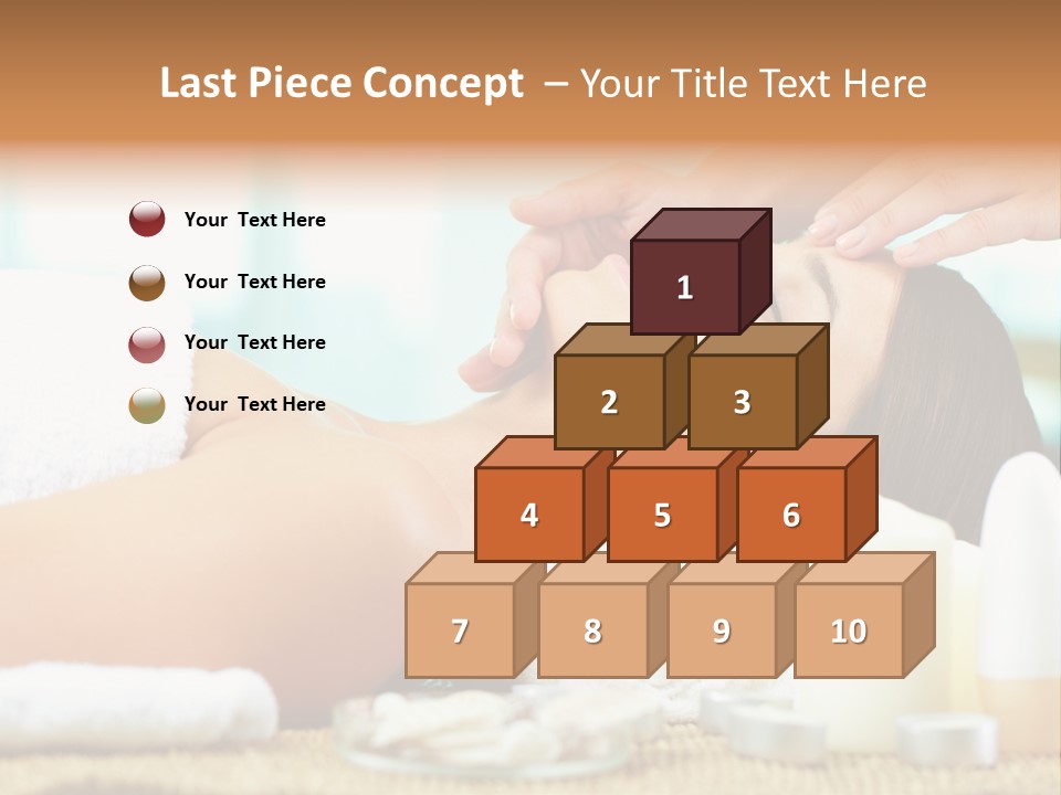 A Woman Getting A Facial Massage At A Spa PowerPoint Template