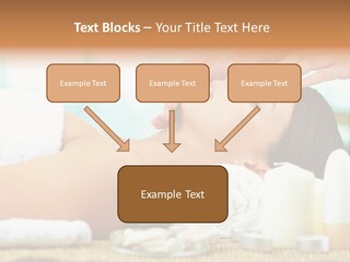 A Woman Getting A Facial Massage At A Spa PowerPoint Template