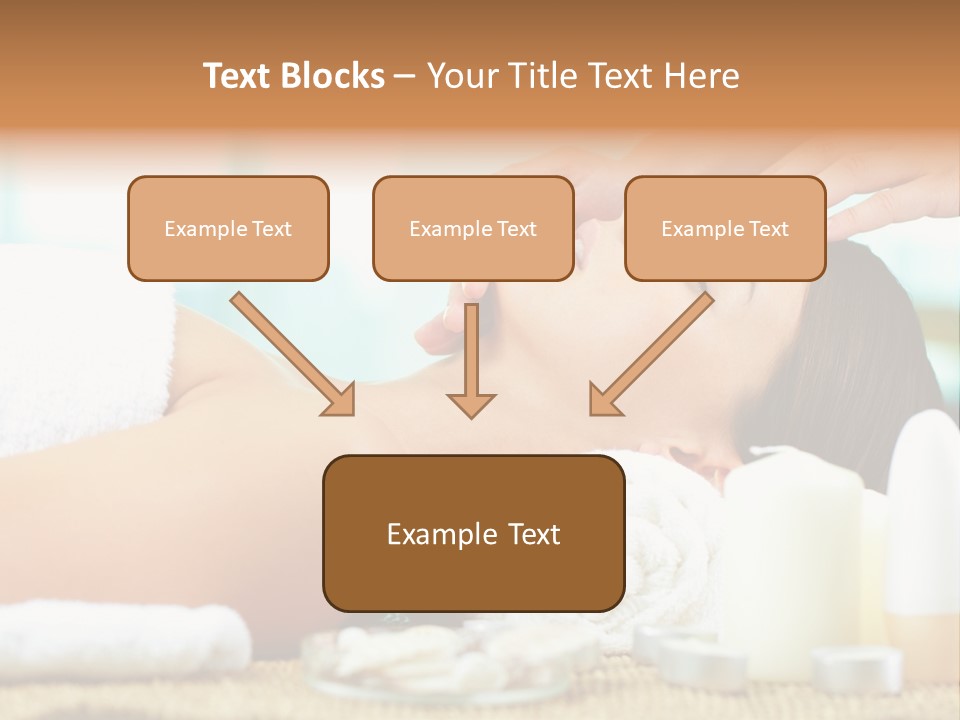 A Woman Getting A Facial Massage At A Spa PowerPoint Template