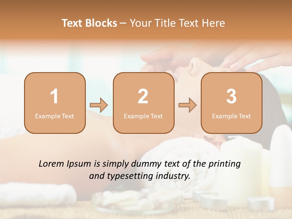 A Woman Getting A Facial Massage At A Spa PowerPoint Template