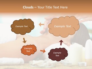 A Woman Getting A Facial Massage At A Spa PowerPoint Template
