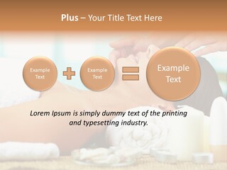 A Woman Getting A Facial Massage At A Spa PowerPoint Template