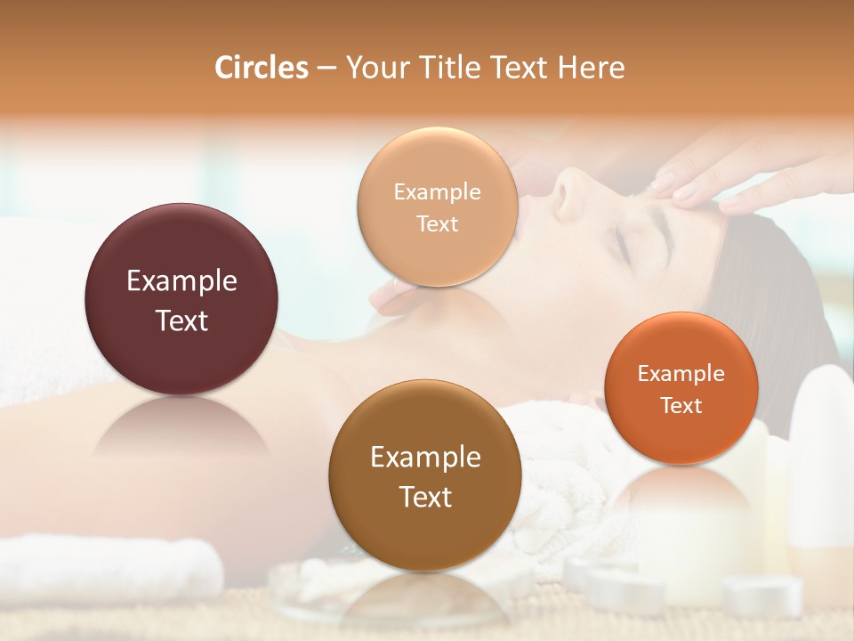 A Woman Getting A Facial Massage At A Spa PowerPoint Template