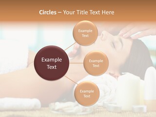 A Woman Getting A Facial Massage At A Spa PowerPoint Template
