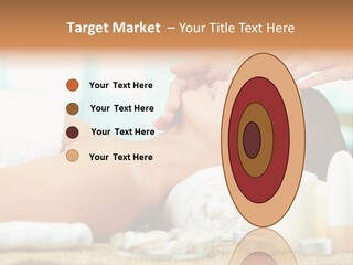 A Woman Getting A Facial Massage At A Spa PowerPoint Template