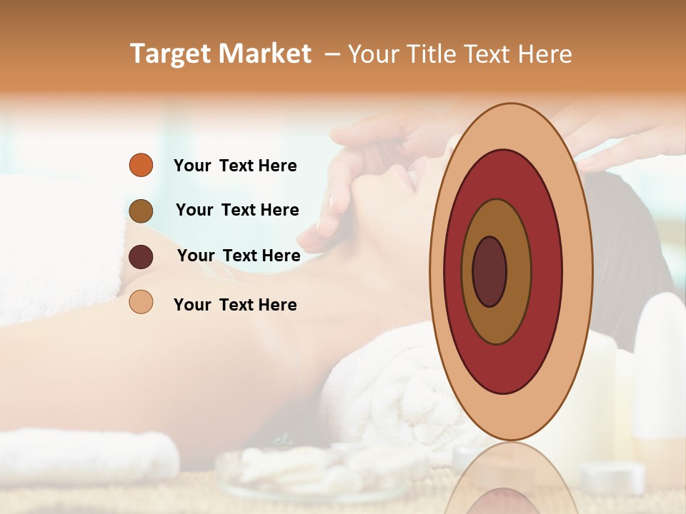 A Woman Getting A Facial Massage At A Spa PowerPoint Template