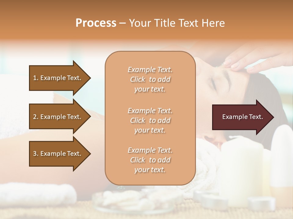 A Woman Getting A Facial Massage At A Spa PowerPoint Template
