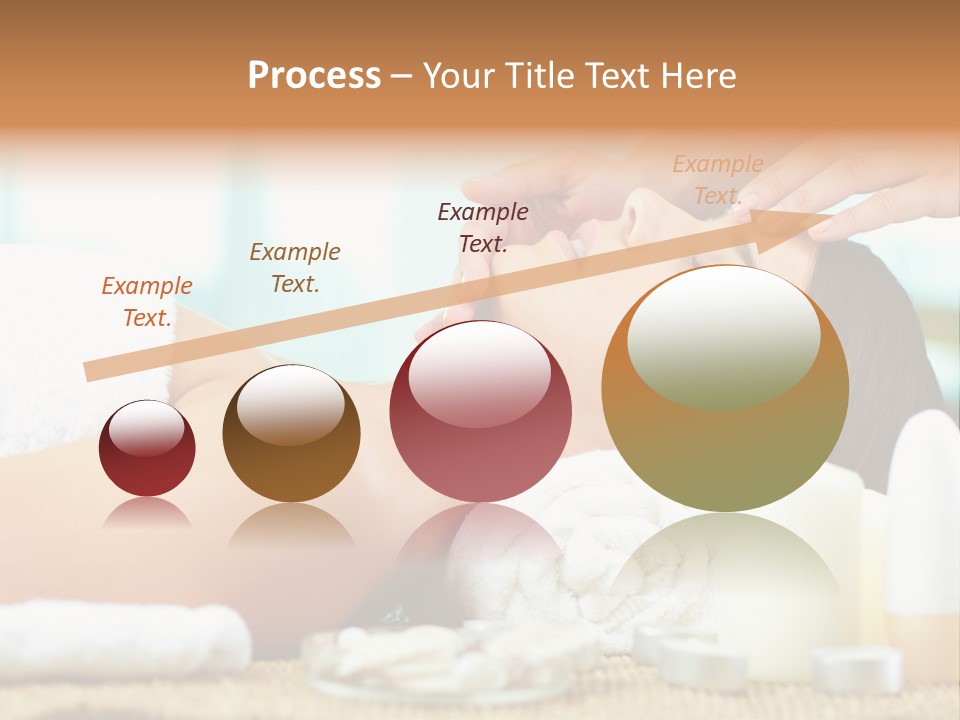 A Woman Getting A Facial Massage At A Spa PowerPoint Template