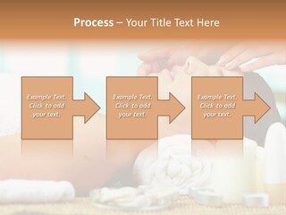 A Woman Getting A Facial Massage At A Spa PowerPoint Template