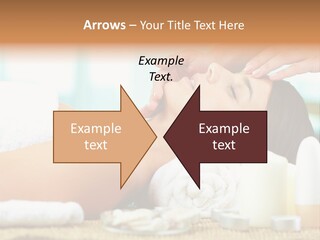 A Woman Getting A Facial Massage At A Spa PowerPoint Template